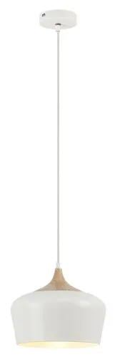 Beltéri függeszték E27 60W fehér/bükk Sadie