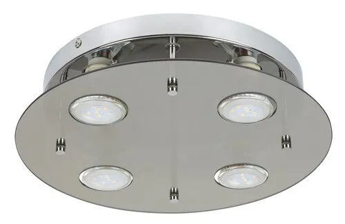 Beltéri mennyezeti lámpa GU10 4x15W króm/fehér Naomi