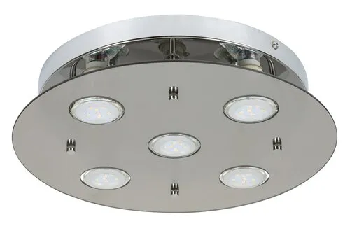 Beltéri mennyezeti lámpa GU10 5x15W füstszínű Naomi