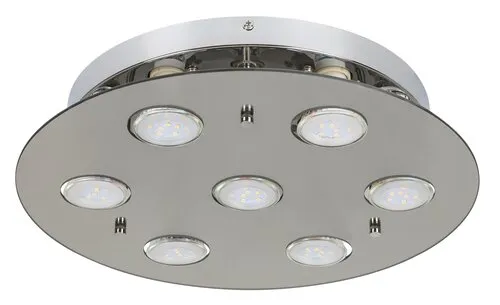 Beltéri mennyezeti lámpa GU10 7x15W füstszínű Naomi