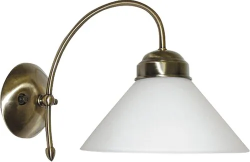 Beltéri fali lámpa E27 60W bronz/fehér Marian