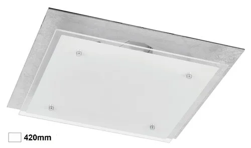 Beltéri LED mennyezeti lámpa 12W 960lm 4000K ezüst/fehér J...