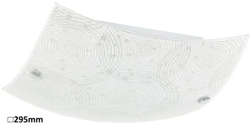 Beltéri LED mennyezeti lámpa 12W 960lm 4000K fehér/mintás ...