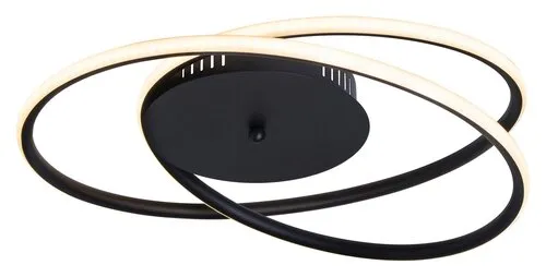 Beltéri LED mennyezeti lámpa 40W 2900lm 3000K matt fekete ...