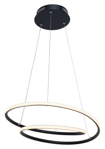 Beltéri LED függeszték 40W 2900lm 3000K matt fekete Meridi...