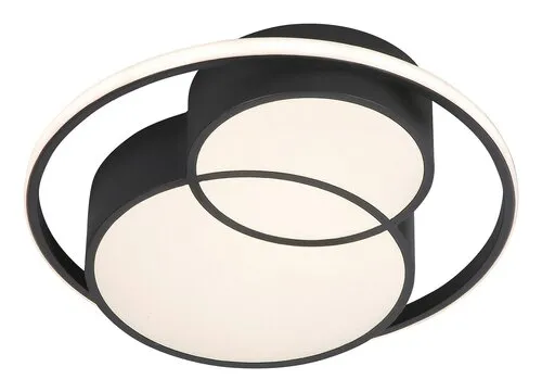 Beltéri LED mennyezeti lámpa 40W 1400lm 3000K fekete Zenit...