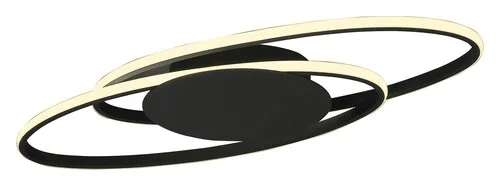 Beltéri LED mennyezeti lámpa 50W 1900lm 3000K fekete Vesta...