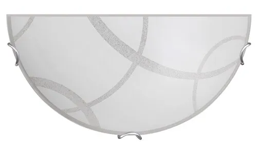 Beltéri fali lámpa E27 60W fehér/króm Hallie 