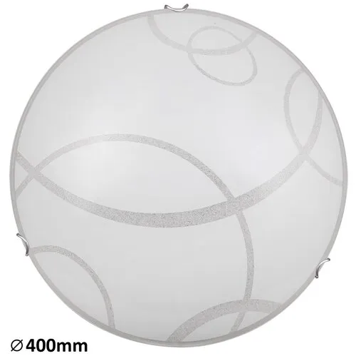 Beltéri mennyezeti lámpa E27 2x60W fehér/króm Hallie