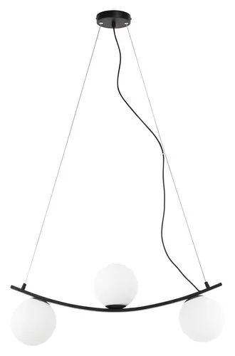 Beltéri függeszték E14 5W matt fekete/fehér Aslan 