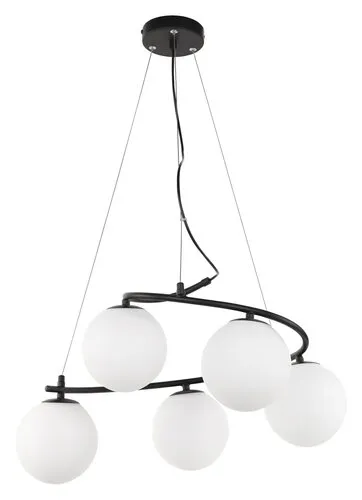 Beltéri függeszték E14 5W matt fekete/fehér Aslan 