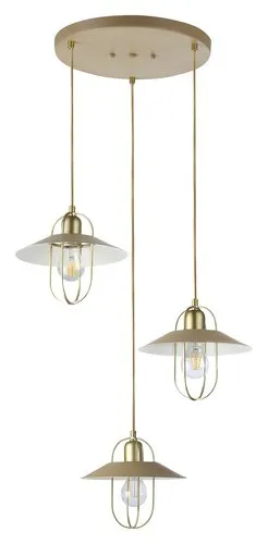 Beltéri függeszték E27 3x40W arany/bézs Nesrin 