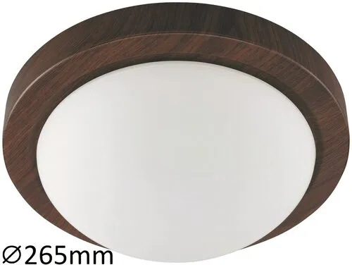 Beltéri mennyezeti lámpa E27 40W wenge/opál üveg Disky