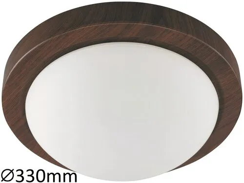 Beltéri mennyezeti lámpa E27 40W wenge/opál üveg Disky