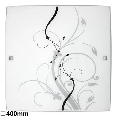 Beltéri mennyezeti lámpa E27 2x60W fehér/mintás Elina 