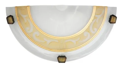 Beltéri fali lámpa E27 60W fehér/üveg Laretta