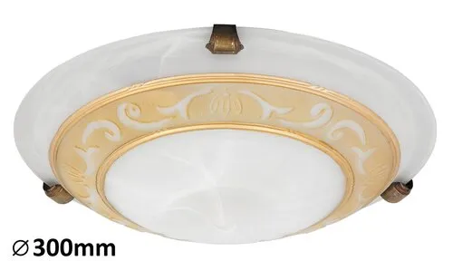 Beltéri mennyezeti lámpa E27 60W fehér alabástrom üveg Lar...