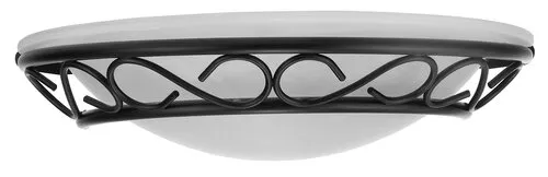 Beltéri fali lámpa E14 60W matt fekete/fehér alabástrom üv...