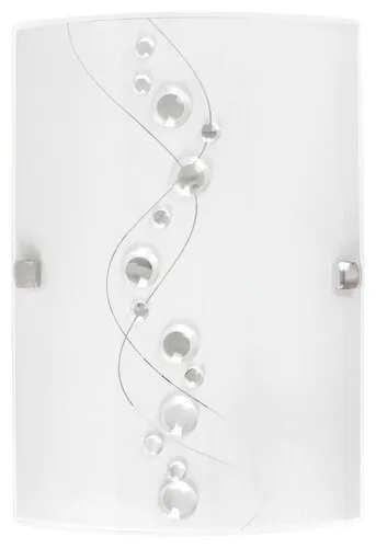 Beltéri fali lámpa E27 60W fehér mintás Ruby 