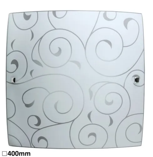 Beltéri mennyezeti lámpa E27 2x60W króm/fehér mintás Harmo...