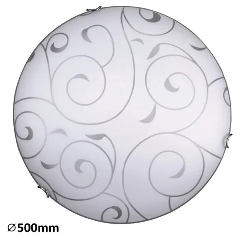 Beltéri mennyezeti lámpa E27 3x40W króm/fehér mintás Harmo...