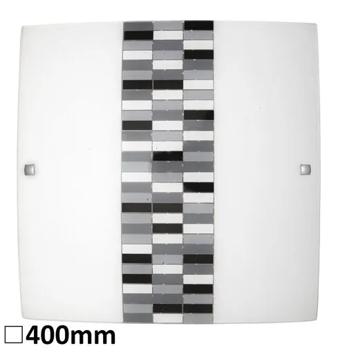 Beltéri mennyezeti lámpa E27 2x60W opál üveg Domino