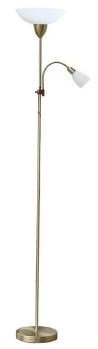 Beltéri állólámpa E27 60W+ E14 40W bronz/fehér Diana