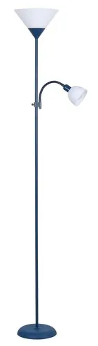 Beltéri állólámpa E27 100W+E14 25W kék/fehér Action