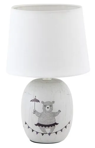 Éjjeli lámpa E14 40W szürke Dorka