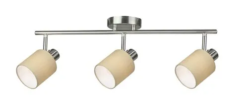 Beltéri karos spotlámpa E14 3x25W króm/barna Natina