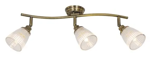 Beltéri karos spotlámpa E14 3x40W antik bronz Martha
