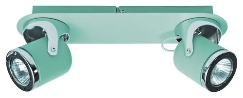 Beltéri karos spotlámpa GU10 2x5W menta April
