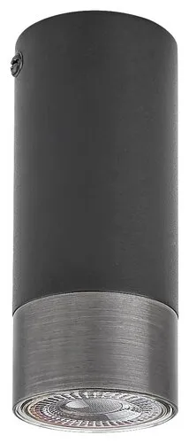 Beltéri mennyezeti lámpa GU10 5W matt fekete Zircon