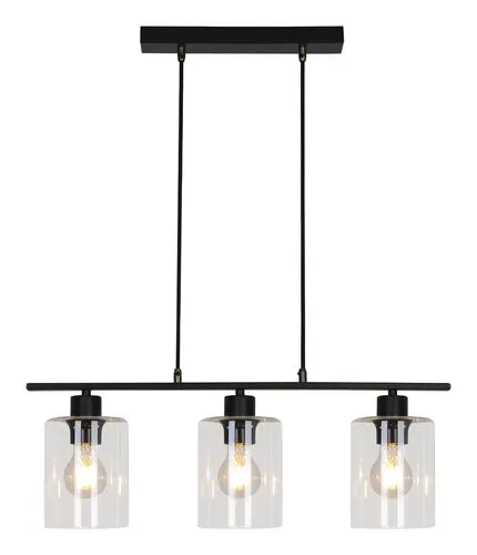 Beltéri függeszték E27 3x40W matt fekete Miroslaw