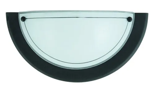 Beltéri fali lámpa E27 60W fekete/üveg