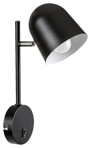 Beltéri fali lámpa E14 40W matt fekete Egon 