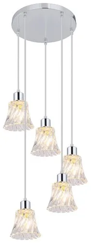 Beltéri függeszték E14 5x40W króm Hestia