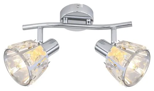 Beltéri karos spotlámpa E14 2x40W króm/átl. Calypso