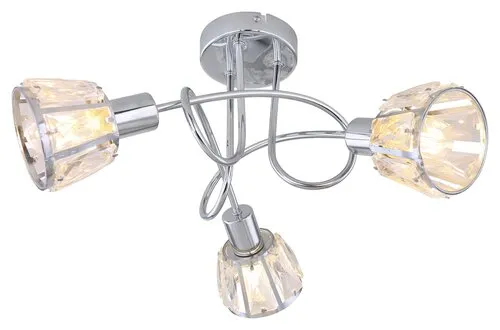 Beltéri mennyezeti lámpa E14 3x40W króm/átl. Calypso 