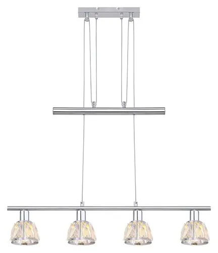 Beltéri függeszték E14 4x40W króm/átl. Calypso 