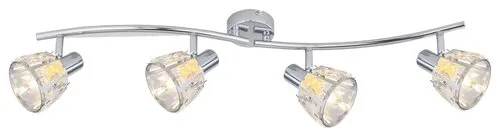 Beltéri karos spotlámpa E14 4x40W króm/átl. Calypso