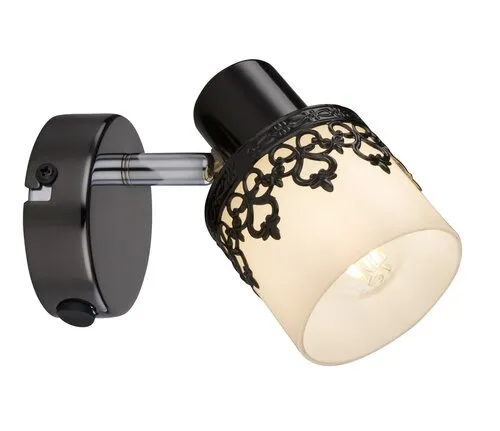 Beltéri fali lámpa E14 40W fekete/fehér Lacey