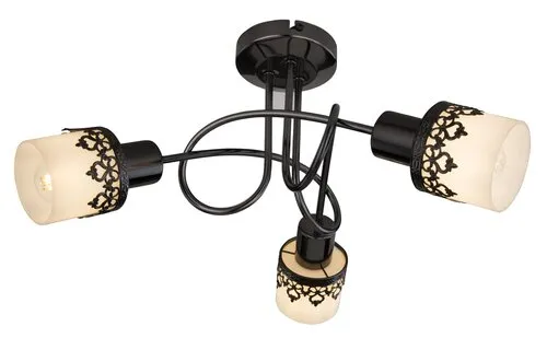 Beltéri karos spotlámpa E14 3x40W fekete/fehér Lacey