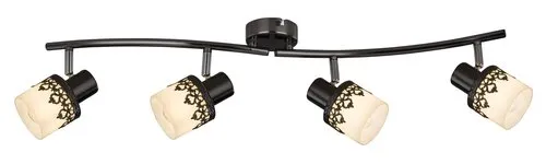 Beltéri karos spotlámpa E14 4x40W fekete/fehér Lacey