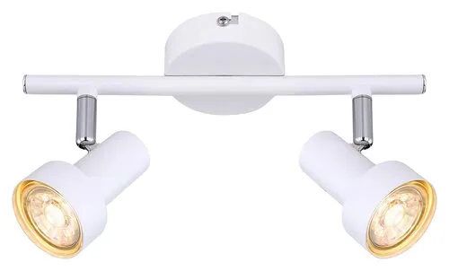 Beltéri  karos spotlámpa GU10 2x50W fehér Konrad