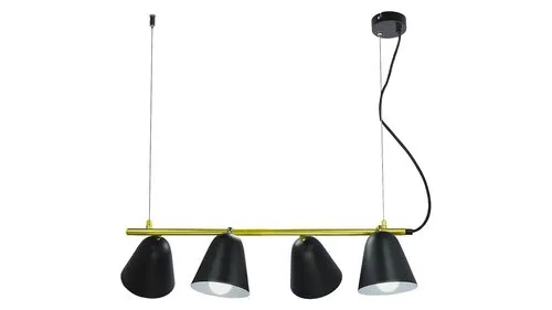 Beltéri függeszték E14 4x40W fekete/arany Alder 