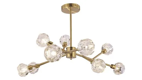 Beltéri függeszték G9 9x5W arany Kassia