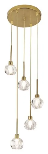 Beltéri függeszték G9 5x5W arany Kassia