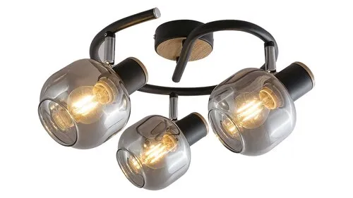 Beltéri karos spotlámpa E14 3x40W tölgy Salazar