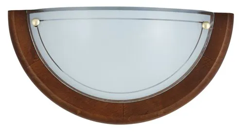 Beltéri fali lámpa E27 60W tölgy/opál üveg Ufo